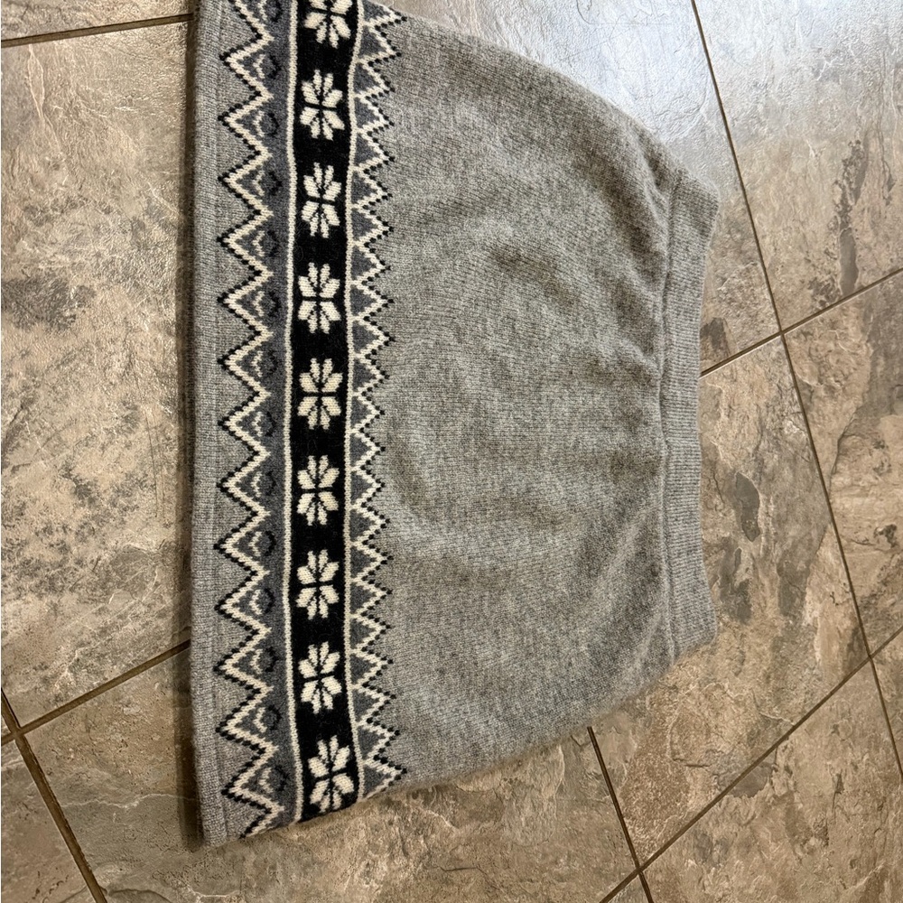 Grey Patterned Mini Skirt - Picture 3 of 9